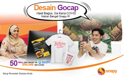 WFH Lagi, Print dan Desain Bisa Online di Snapy