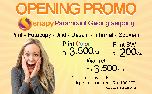 Promo Opening Snapy Paramount 