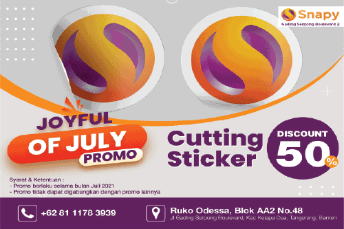 Promo Cutting Stiker